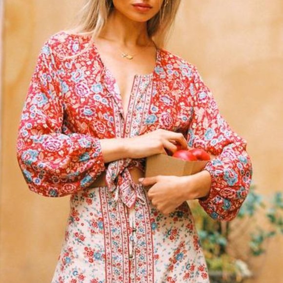 ARNHEM Harmony Strawberries and Cream Blouse Top NWT RRP$149 - Picture 7 of 9